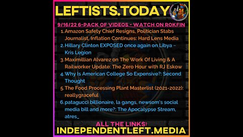 9/16: Amazon Safety Chief Resigns, Politician Stabs Journalist, Inflation Continues, Hillary-Libya
