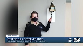 Cancer survivor returns to Navy post-treatment