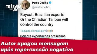 Paulo Coelho pede boicote a produtos brasileiros