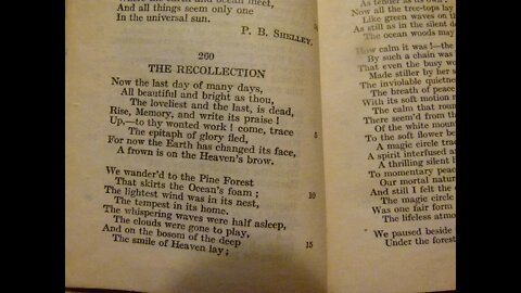 The Recollection - P. B. Shelley