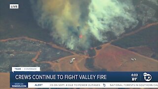Crews continue to fight Valley Fire