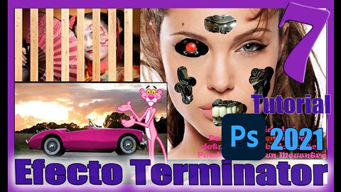 🆕 Como trabajar con CAPAS en Photoshop 2021🔥Capas de Ajuste 🔥Efecto TERMINATOR 🔥 Tutorial 7