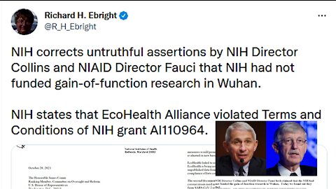 The NIH Did Fund Gain-of-Function Research in Wuhan – Fauci Lied Under Oath