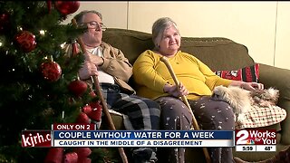 Couple without water for a week