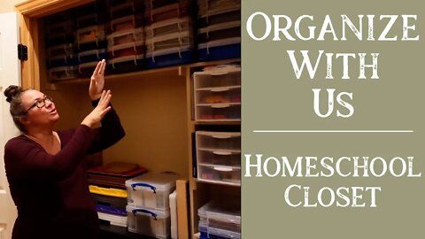 Homeschool Closet Organization | Large Family Style