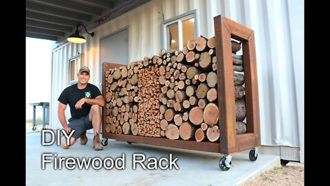 How to Build a DIY Firewood Rack - Overbuilt to Last!