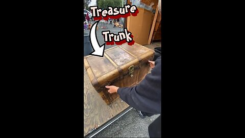 Found treasure trunk in $5,000 Storage Unit #shorts #reels #fyp #storageauctionpirate