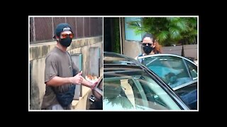 Shahid Kapoor With Wifey Mira Rajput Snapped Outside Their House