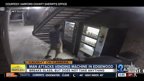 Harford County Sheriff's looking for "disguised" vending machine vandal