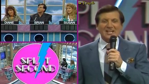 Monty Hall | Split Second | Diane vs. Brian vs. Susan (2-10-1987) | Full Episode | Game Shows