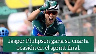 Jasper Philipsen gana por cuarta vez en el sprint final / Etapa 11 del Tour de Francia.