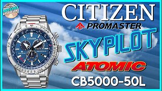 Brilliant Blue! | New Citizen Promaster Sky Pilot 200m Atomic Quartz CB5000-50L Unbox & Review