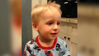 Toddler Cuts His Hair To Look Like Dad
