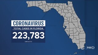 Here's a look at coronavirus cases in Southwest Florida as of Wednesday, July 8