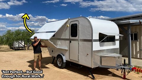 The DIY Travel Trailer Project FINALLY gets an Awning - Part 23
