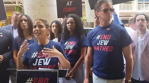 From @EndJewHatred #endjewhatred at Cuny Rally Cuny welcome center @InnaVernikov 9/12/23