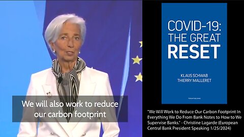 Carbon Footprint Tracker | "We Will Work to Reduce Our Carbon Footprint In Everything We Do From Bank Notes to How to We Supervise Banks." - Christine Lagarde (European Central Bank President Speaking 1/25/2024) + Elon Musk & Yuval Noah Hara
