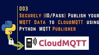003 | Securely Publish your MQTT Data to CloudMQTT using Python | MQTT |