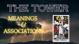 The Tower tarot card - meanings and associations #thetower #tarotary #tarot #tarotcards