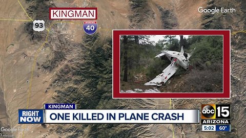 Woman killed, man seriously hurt in small plane crash east of Kingman