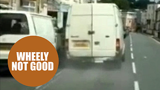 Man filmed tearing up roads by driving with wheel missing