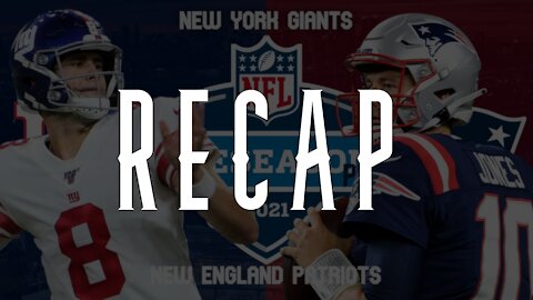 Patriots vs Giants Recap/Reaction | Offensive Line and Receivers struggled