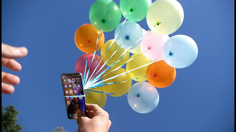 How Many Balloons Will Lift an iPhone XS? - Will it Survive?