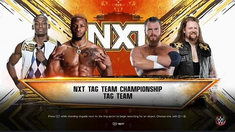 NXT Gold Rush Week 2 Edris Enofe & Malik Blade vs Gallus for the NXT Tag Team Titles