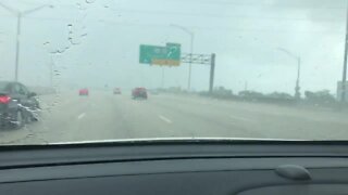 Rain and high winds are affecting drivers in South Florida