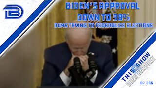 Biden's Approval Rating Sinks to 38% | Democrats Trying To Federalize Elections With HR4 | Ep 266