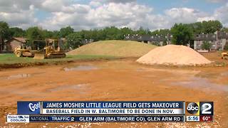 Baltimore little league field getting makeover after 50 years