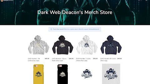 Dark Web Deacon Merch Store is Online & Beyond Surreal Web Series Update!
