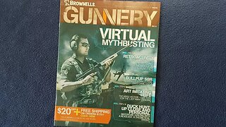 MEDIA REVIEW: BROWNELLS GUNNERY NO. 8 "VIRTUAL MYTHBUSTING", Magazine advertising flyer, 2018.