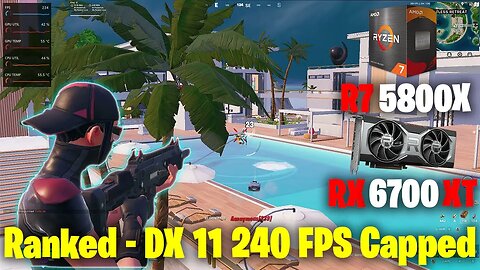 Fortnite C4S4 Ranked | R7 5800X + RX 6700 XT + 32 GB RAM | DX 11 1080p + 900p + 720p | 240 FPS Cap