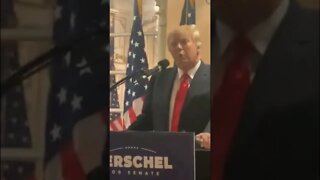 MAR-A-LAGO President Trump gets cheers from the crowd with Herschel Walker
