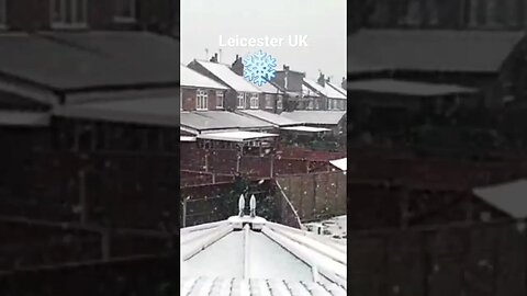 Snow Falling Leicester UK #shorts #reels #bharatsamgi #snowfall #leicester