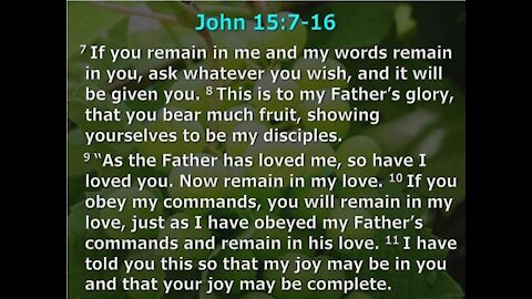 John 15.7-16 'Praying to Our Sovereign God' -- Dedicated2Jesus Daily Devotional Audio
