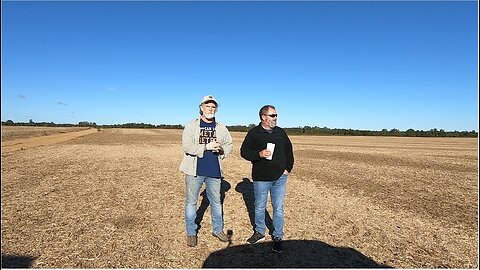 Hunting for some treasure in a beanfield