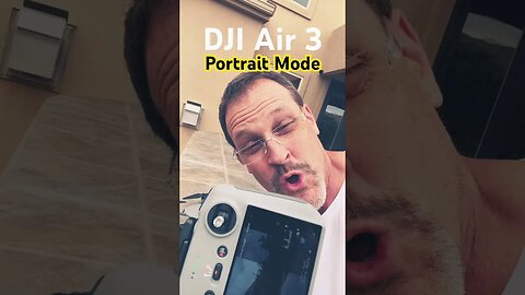 How to Setup Portrait Mode DJI Air 3 #dji #air3 #portraitmode