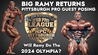 BIG RAMY RETURNS - PITTSBURGH PRO GUEST POSING|WILL HE DO THE OLYMPIA?