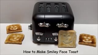 How to Make Smiley Face Toast