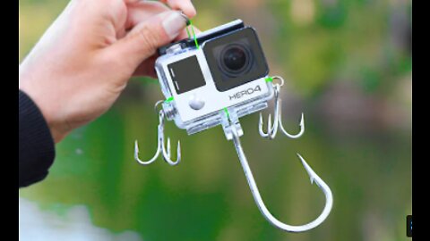 WORLD'S FIRST GOPRO FISHING! (Really works!)