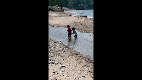 Sweetheart Toddler Siblings Helping Each Other Out!