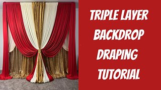 Triple Layer Draped Backdrop