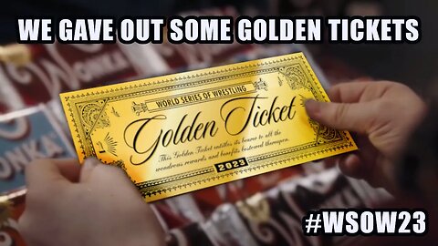 We gave out a dozen golden tickets for the World Series of Wrestling 2023.