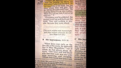 Bible Study - Gospel of Mark 16:9-20 Controversy