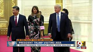 President Trump visiting Asia