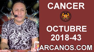 HOROSCOPO CANCER-Semana 2018-43-Del 21 al 27 de octubre de 2018-ARCANOS.COM