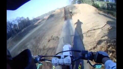 POV backflip Crash on dirtbike.