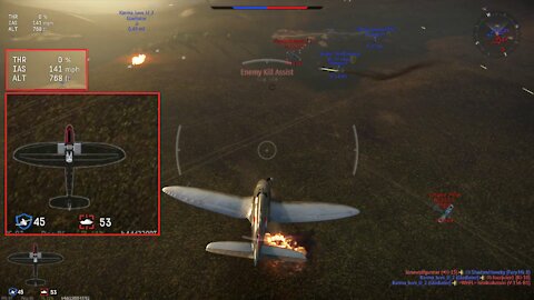 War Thunder - Two kill assists while gliding with dead engine / Zwei töten hilft beim Gleiten mit totem Motor